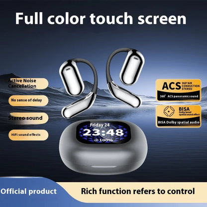 LED Display Ear-mounted OWS Bluetooth Headset HejK.com