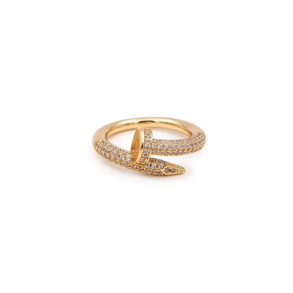 Classic Korean Style Copper Zircon Ring WEM Support (www.WEM.support)