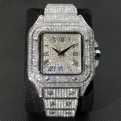 Ice Out Square Watch For Men WEM Support (www.WEM.support)