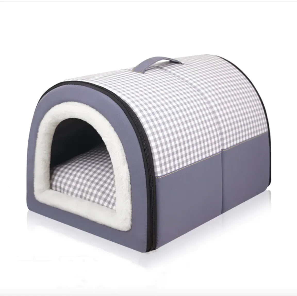 Winter Thickened Semi-Enclosed Pet Bed WEM Support (www.WEM.support)