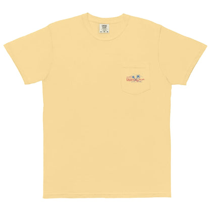 Tropical 4th of July Pocket T-shirt WEM Support (www.WEM.support)