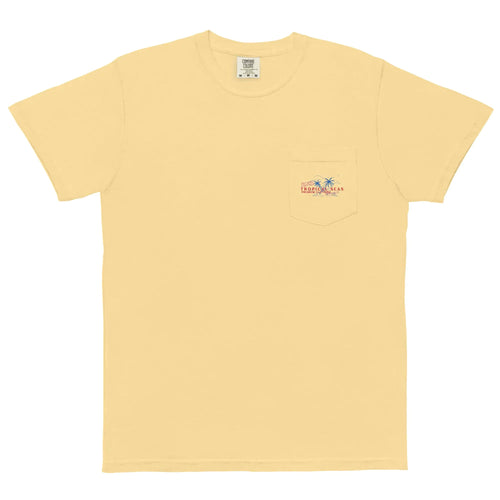 Tropical 4th of July Pocket T-shirt WEM Support (www.WEM.support)