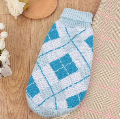 Multi Color Knitting Cat Sweater Lapel Casual HejK.com