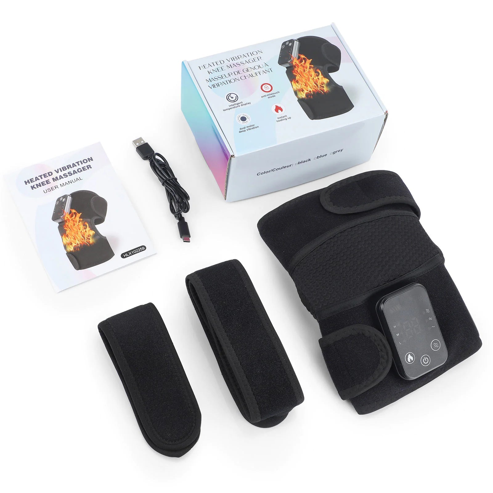 Kneecap, Elbow and Shoulder Intelligent Heating Vibration Massager WEM Support (www.WEM.support)