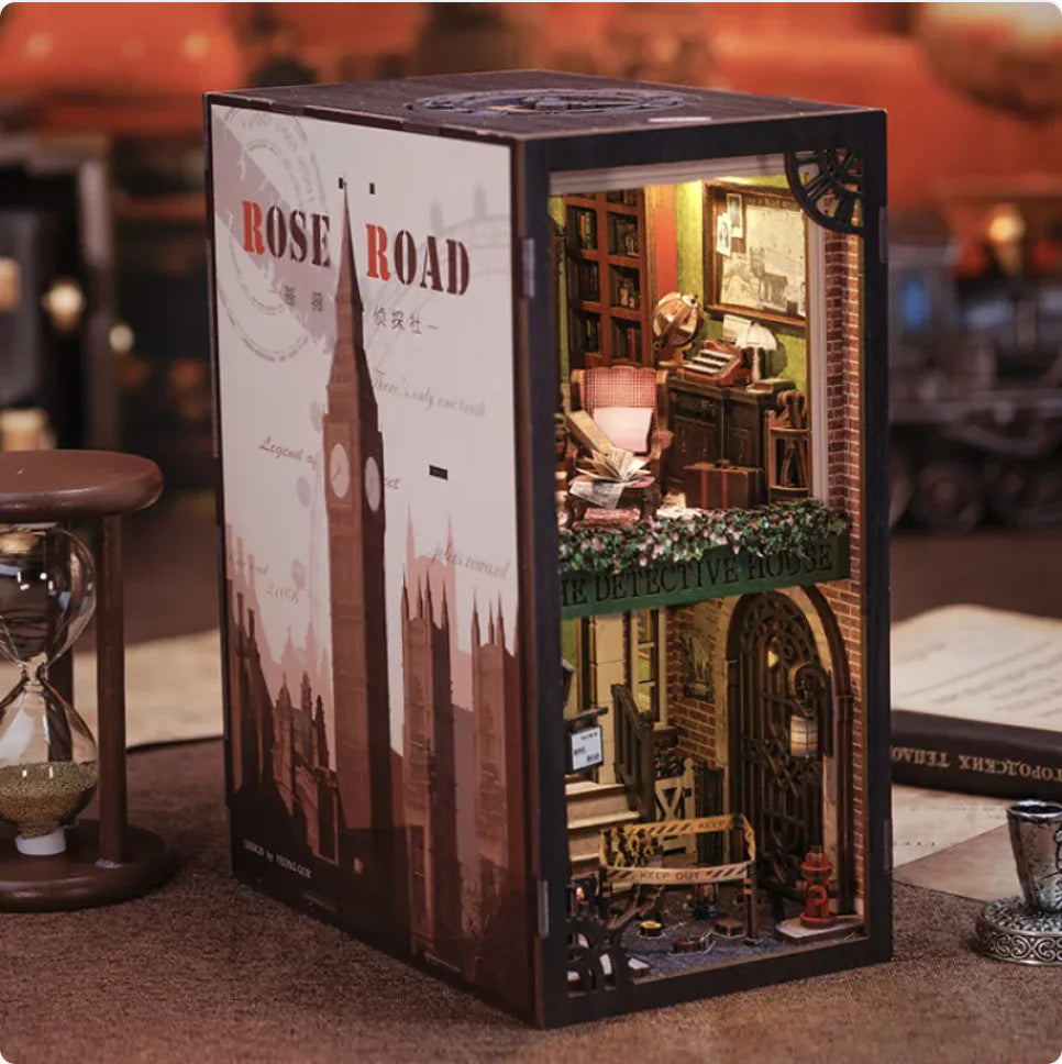 DIY Wooden 3D Book Stand Model Kit WEM Support (www.WEM.support)