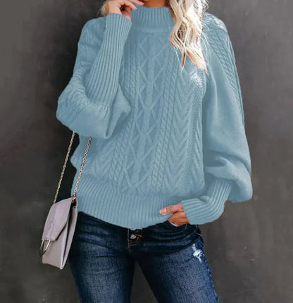 Women's New Style Medium Neck Sweater WEM Support (www.WEM.support)