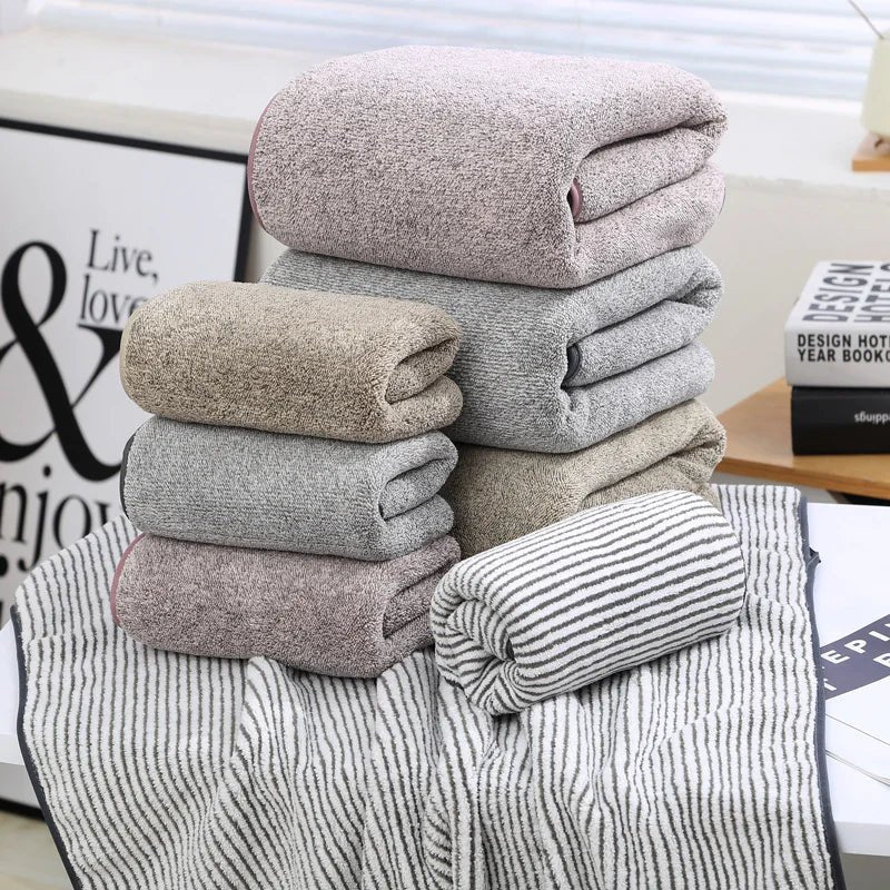 Bamboo Charcoal Coral Fleece Towel Duo - Catch Cards