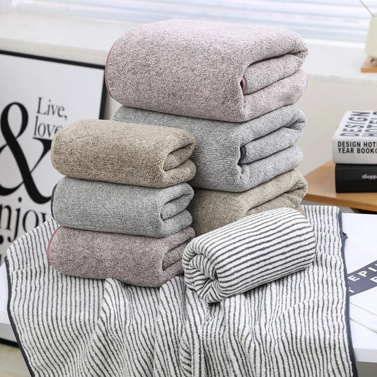 Bamboo Charcoal Coral Fleece Towel Duo - Catch Cards