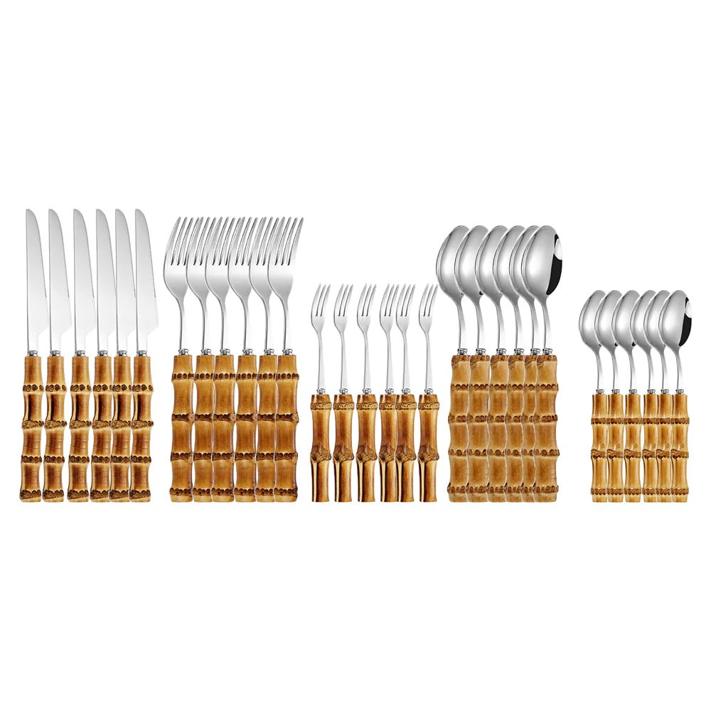 Bamboo Handle Steak Knife - Catch Cards