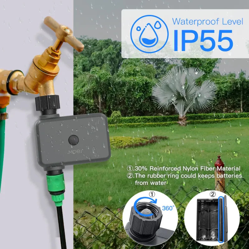 Garden Irrigation Bluetooth Graffiti APP Sprinkler Timer Watering Device WEM Support (www.WEM.support)