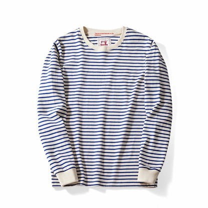 Classic Retro Striped Round Neck Long Sleeves HejK.com