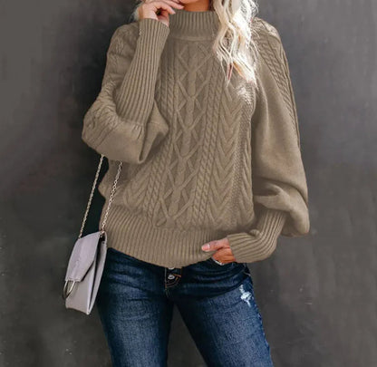 Women's New Style Medium Neck Sweater WEM Support (www.WEM.support)