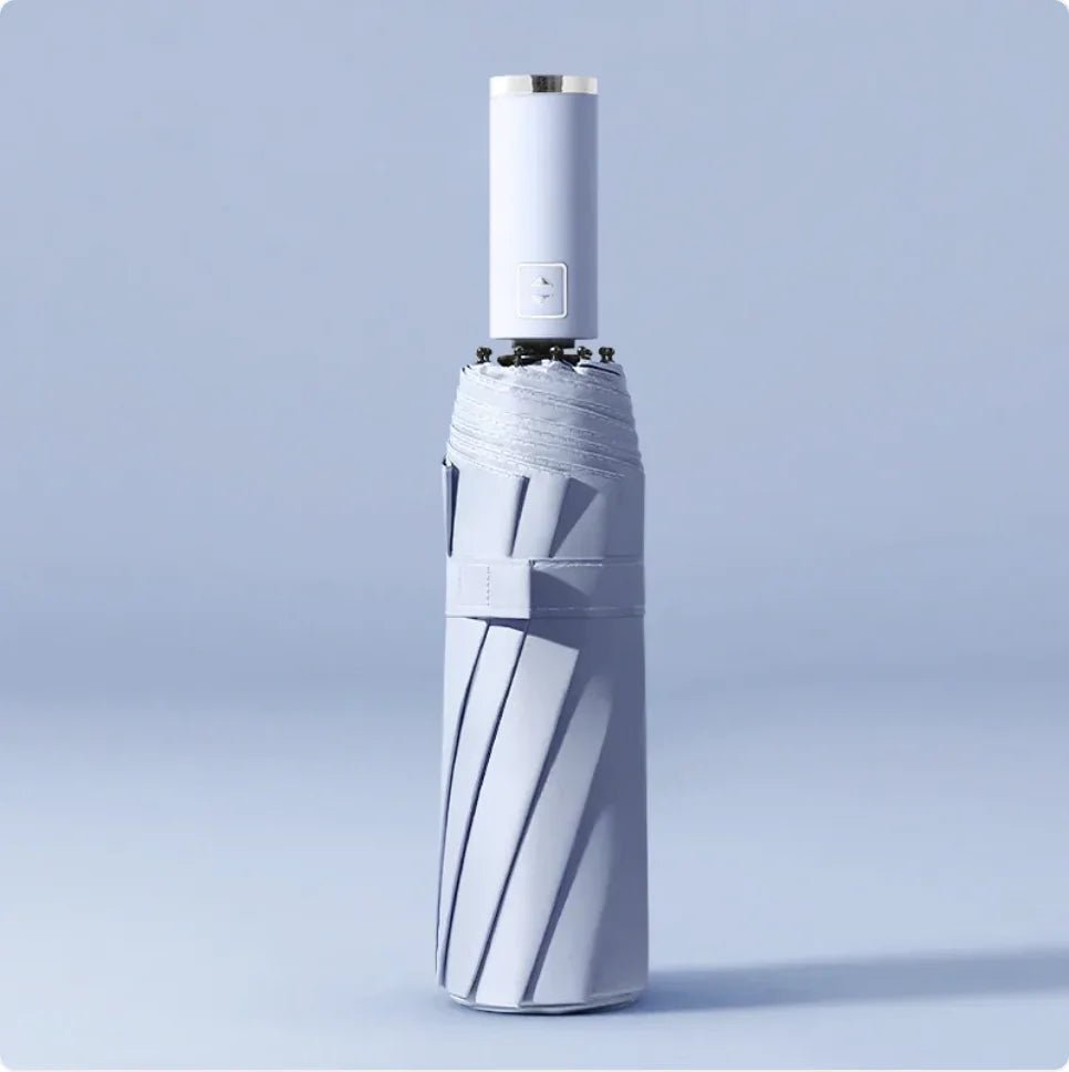 Black Folding Automatic Umbrella – UV Protection - Catch Cards