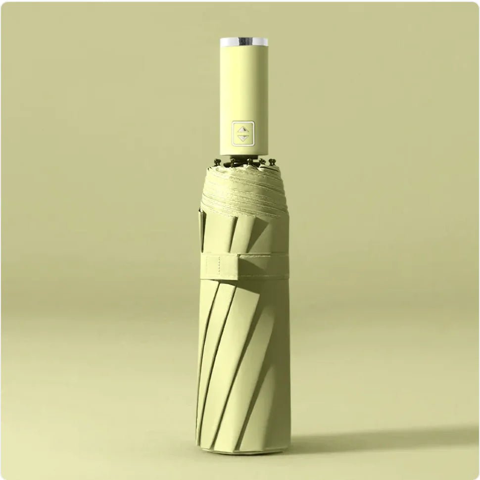 Black Folding Automatic Umbrella – UV Protection - Catch Cards