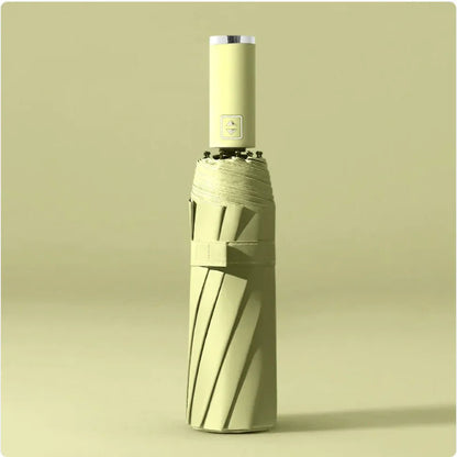 Black Folding Automatic Umbrella – UV Protection - Catch Cards