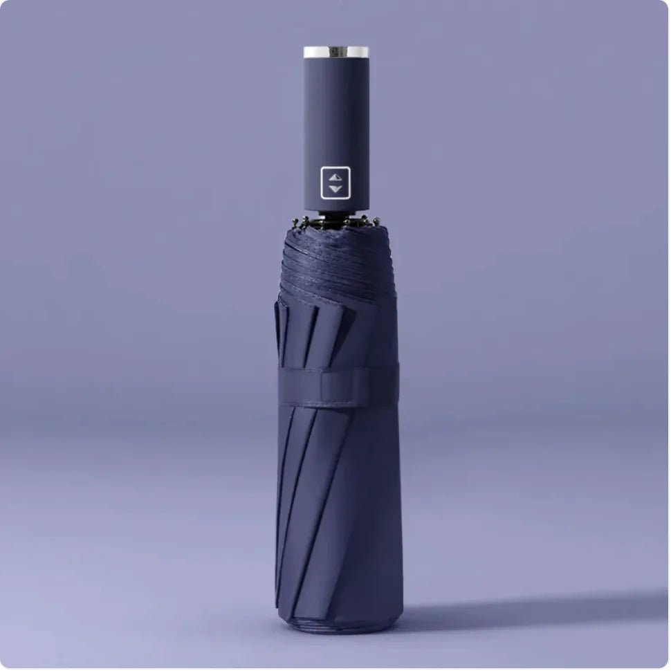 Black Folding Automatic Umbrella – UV Protection - Catch Cards