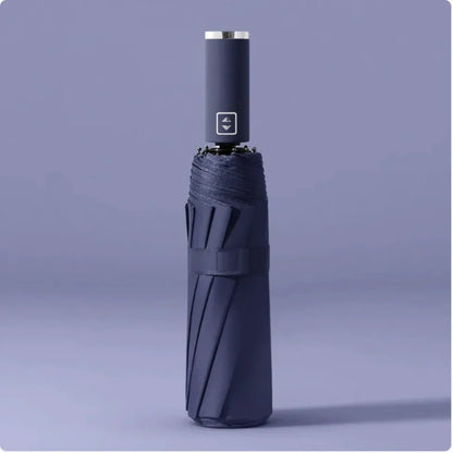 Black Folding Automatic Umbrella – UV Protection - Catch Cards