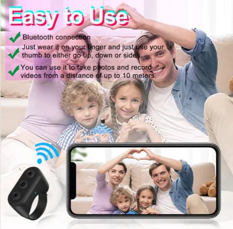 Bluetooth Fingertip Remote for TikTok - Catch Cards