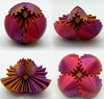 Bola de Engrenagem de Impressão 3D Rotatória - Catch Cards