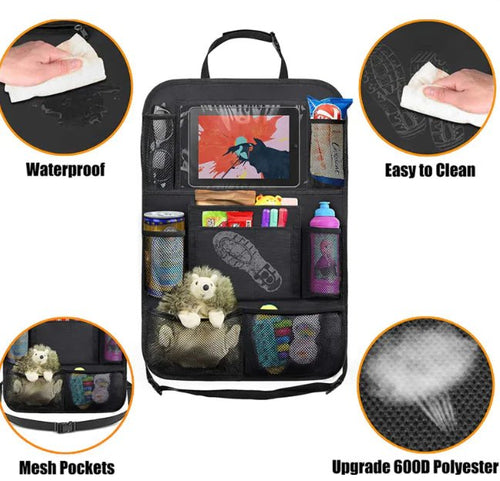 Bolsa de Armazenamento Traseiro de Assento de Carro Anti - Chute - Catch Cards