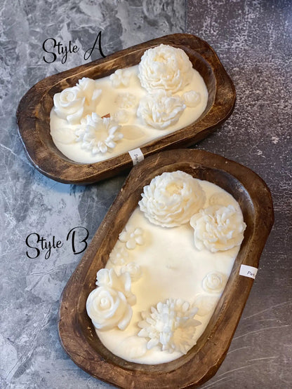 Botanical Garden Scented Dough Bowl Candle - Catch Cards