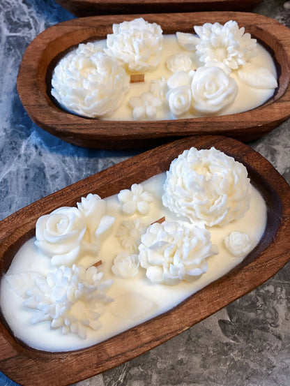 Botanical Garden Scented Dough Bowl Candle - Catch Cards