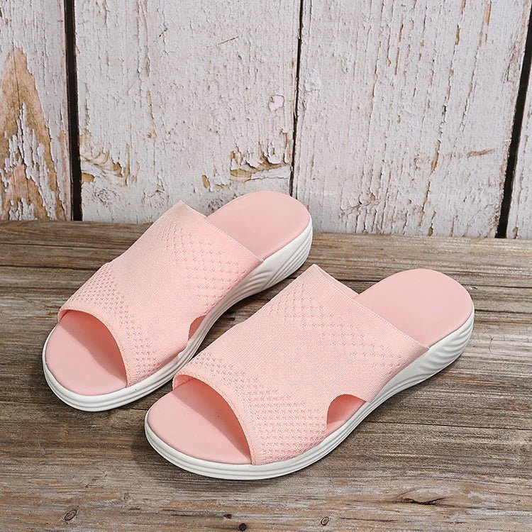 Breezy Chic Mesh Slippers - Catch Cards