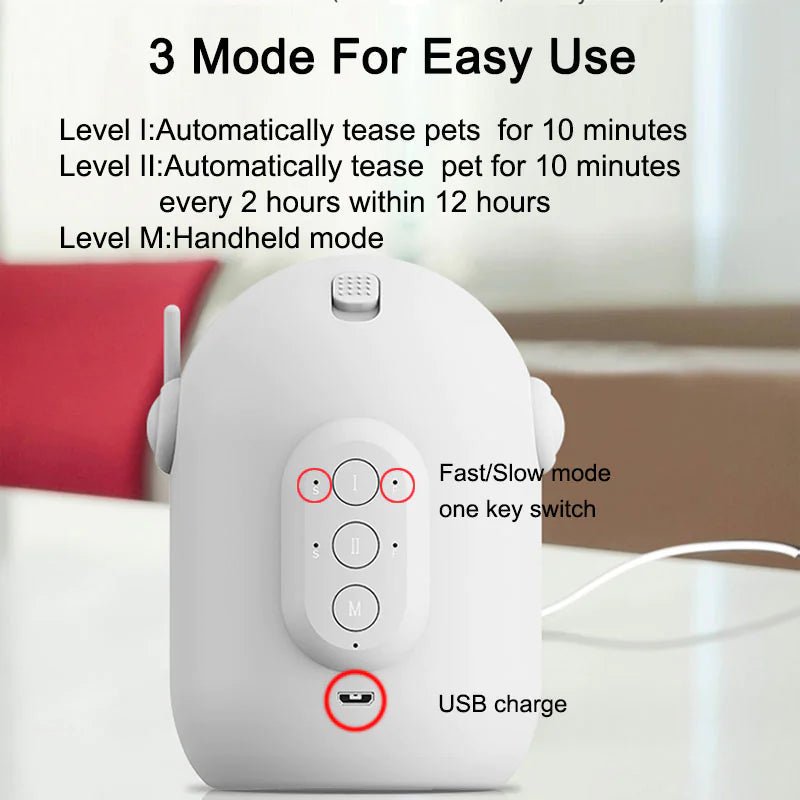 Brinquedo Automático a Laser para Gatos - Catch Cards