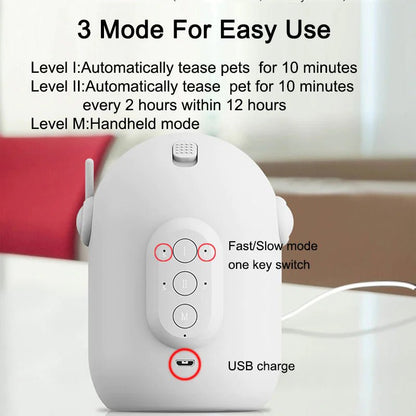 Brinquedo Automático a Laser para Gatos - Catch Cards