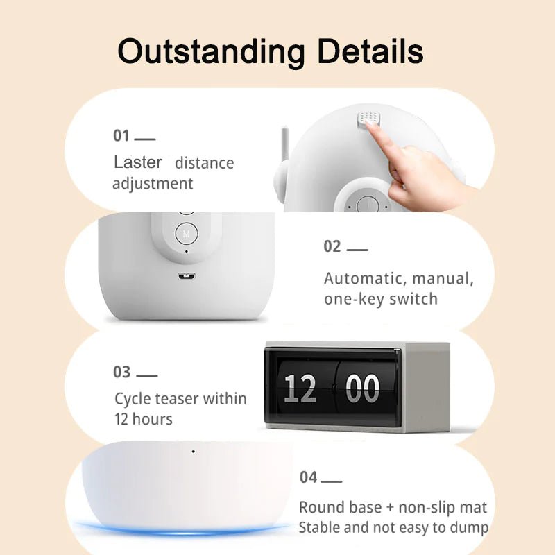 Brinquedo Automático a Laser para Gatos - Catch Cards