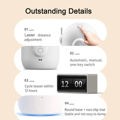 Brinquedo Automático a Laser para Gatos - Catch Cards