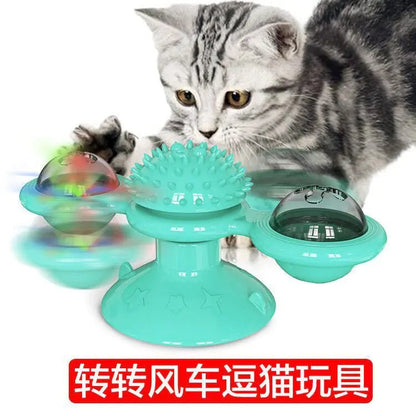Brinquedo Catavento Rotativo para Gatos - Catch Cards