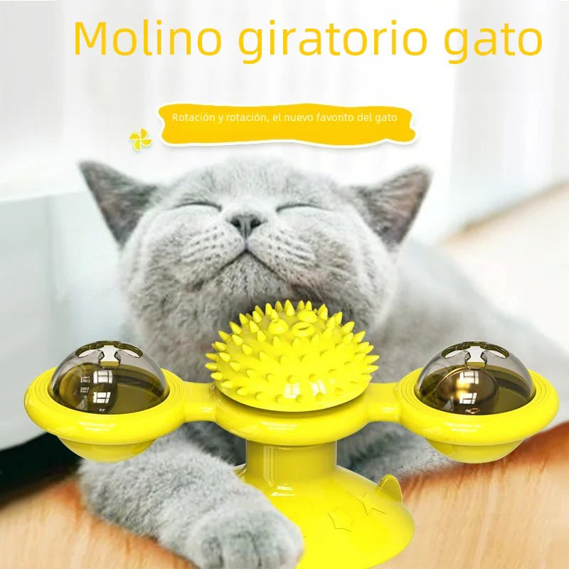 Brinquedo Catavento Rotativo para Gatos - Catch Cards
