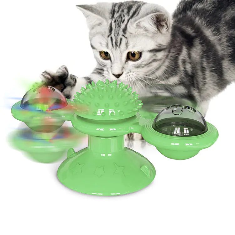 Brinquedo Catavento Rotativo para Gatos - Catch Cards
