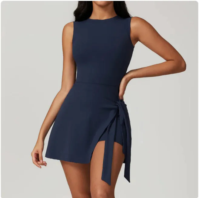 Women's Layered Look Tight Sports Dress WEM Support (www.WEM.support)