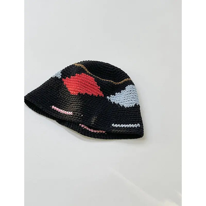 Japanese Retro Hollow Flower Handmade Knitted Bucket Hat HejK.com Marketplace LLC