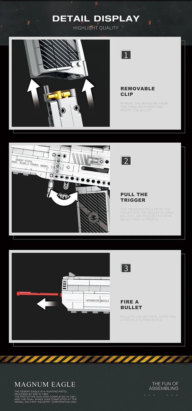 Building Blocks Model Toy Guns - Catch Cards