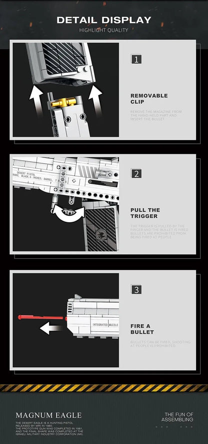 Building Blocks Model Toy Guns - Catch Cards