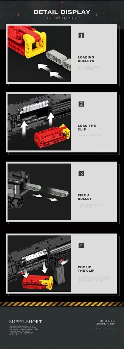 Building Blocks Model Toy Guns - Catch Cards