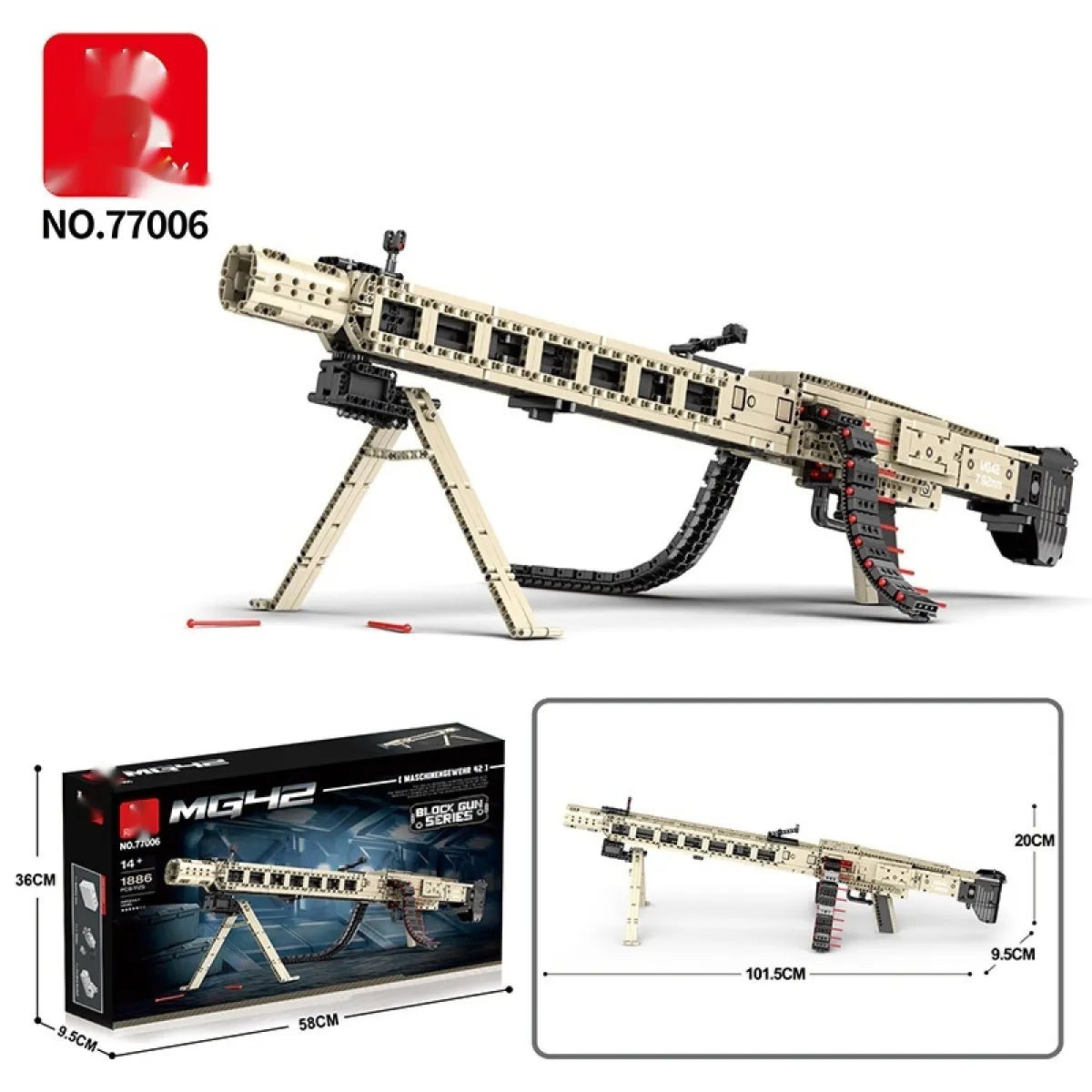 Building Blocks Model Toy Guns - Catch Cards