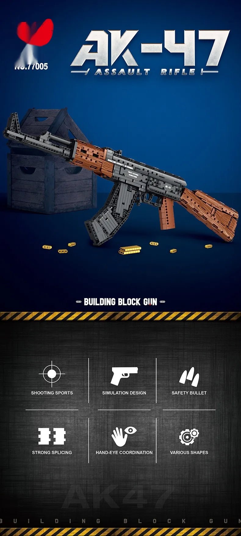 Building Blocks Model Toy Guns - Catch Cards