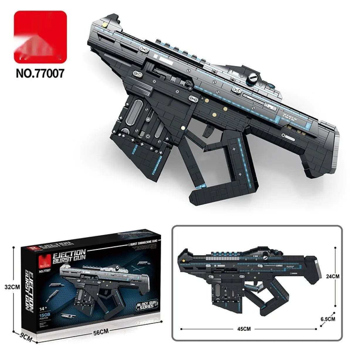 Building Blocks Model Toy Guns - Catch Cards