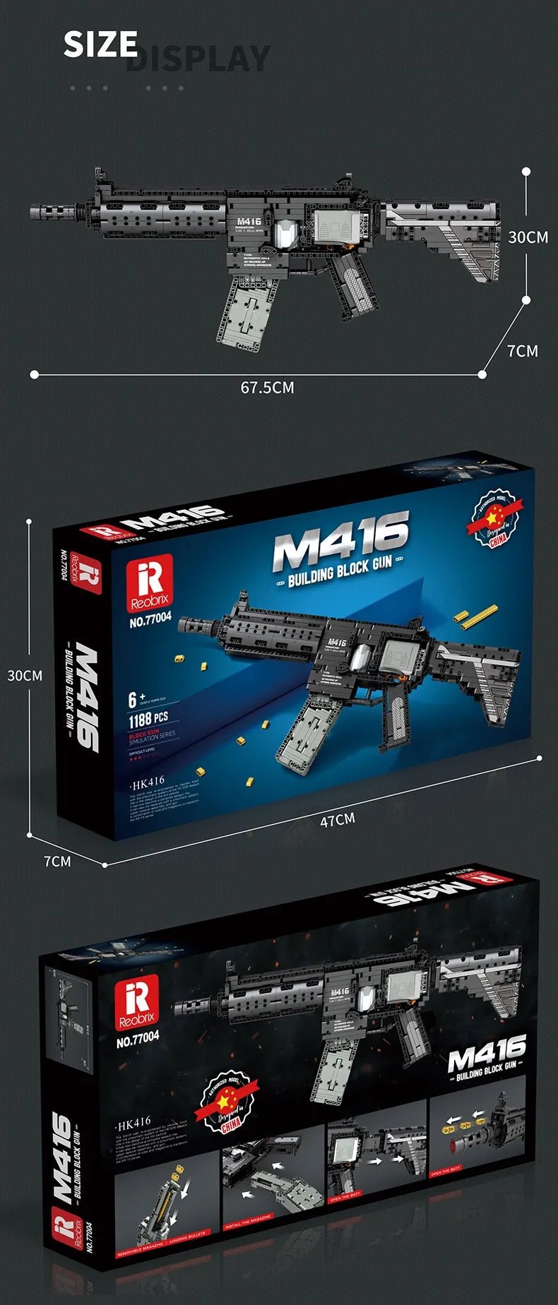 Building Blocks Model Toy Guns - Catch Cards