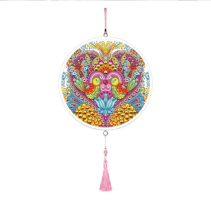 Butterfly Diamond Painting Pendant with Tassel Design - Catch Cards
