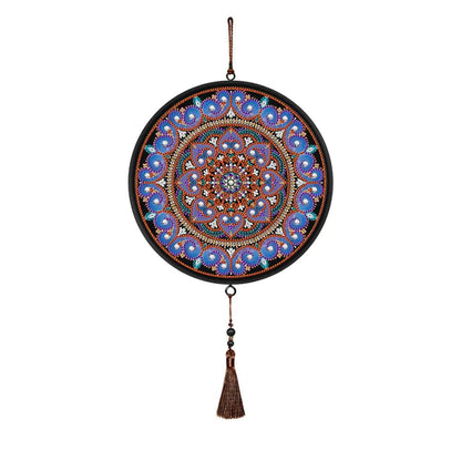 Butterfly Diamond Painting Pendant with Tassel Design - Catch Cards