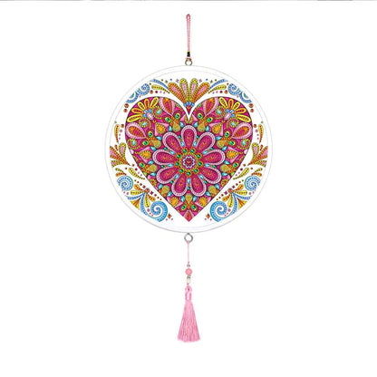 Butterfly Diamond Painting Pendant with Tassel Design - Catch Cards