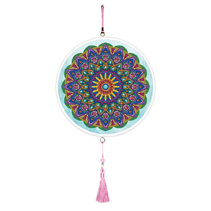 Butterfly Diamond Painting Pendant with Tassel Design - Catch Cards