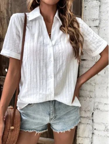 Button - Down Corner Collar Shirt - Catch Cards