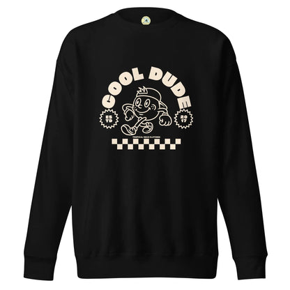 Cool Dude Surfer Premium Sweatshirt WEM Support (www.WEM.support)