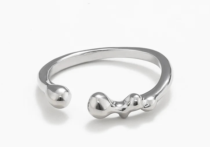 Irregular Metal Ring for Women - Unique Design